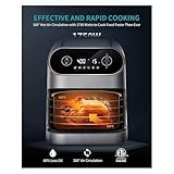 9 Quart XL Air Fryer Oven, 6-in-1 Electric Air Fryer with LCD Touch Panel for Family Cooking - Image 6