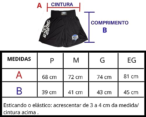 Punch Silk Shorts Muay Thai, Unissex, Preto/Amarelo, G