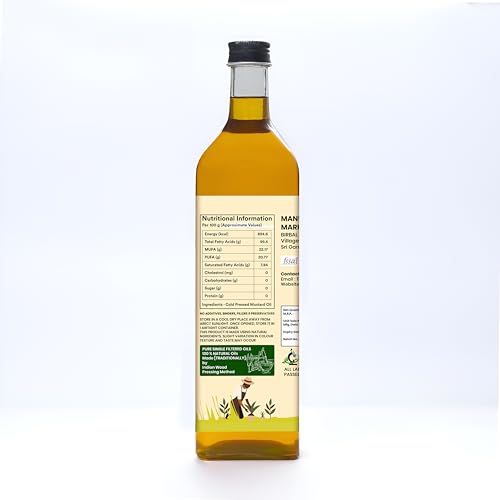 Image of The Bagdis Wood Pressed Black Mustard Oil | Cold Pressed | 100% Natural & Pure | Rich Aroma | For Cooking & Skin Care 1L (1L)