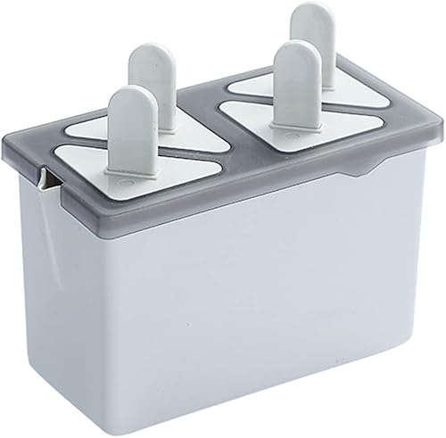 4 moldes de paletas para niños, fabricantes de helados congelados, para hacer paletas caseras, moldes para hacer helados de fácil liberación