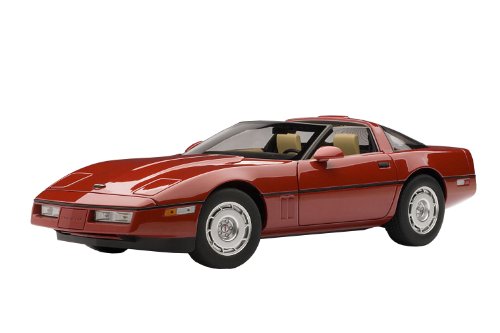 1986 Chevrolet Corvette in RED in 1:18 Scale By Autoart