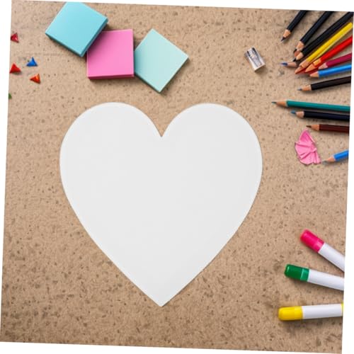 Tablero de lienzo para pintar con forma de corazón Uonlytech de 5 piezas para bocetos 7