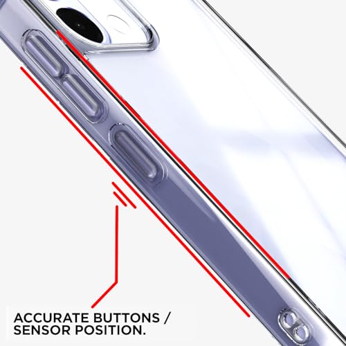 Image of Pikkme Back Cover for Oppo K13 5G Raised Edges Shockproof Clear PC + TPU Transparent Protective Phone Bumper Case(Transparent)