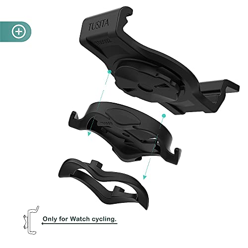 TUSITA QuickFit Quarter-turn Bike Mount Compatible with Garmin Fenix 6, Fenix 7, Quatix 6 Titanium - Smartwatch Bicycle Bracket Holder - Bicycle Combo Extended Mount Road MTB Accessories - Image 2