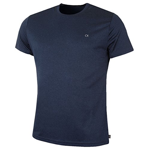 Calvin Klein Hombre Harlem Cuello de la tripulación Camiseta - Armada Marl - L
