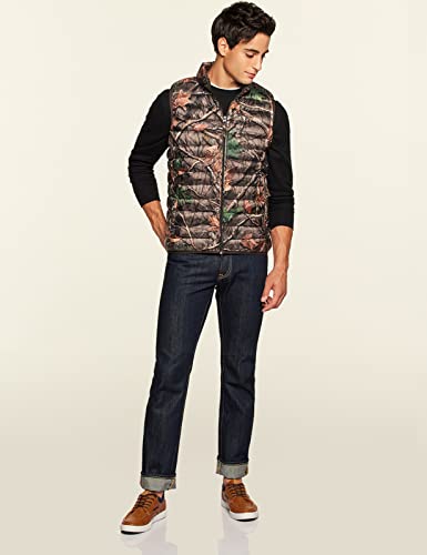 Tsla Men's Lightweight Packable Accent Puffer Vest, Water-Resistant Winter Outdoor Vests, Ascent Puff Zip Front Vest Hunting Camo, Medium #TOP5