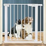 68-82cm ベビーゲート 突っ張りタイプ オートクローズ機能付き ベビーフェンス ベビーガード 赤ちゃん 柵 ペットゲート ペットフェンス 犬 猫 ゲート 設置幅壁保護 安全ロック 柵 扉 前後90度開閉 ホワイト