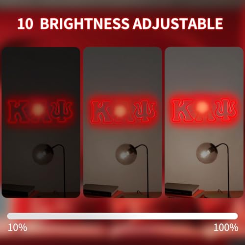 Image of Fraternity Sorority Neon Sign Dimmable Neon Lights for Wall Decor University Fraternity LED Sign Greek Fraternity Light Up Gifts for Man Bro