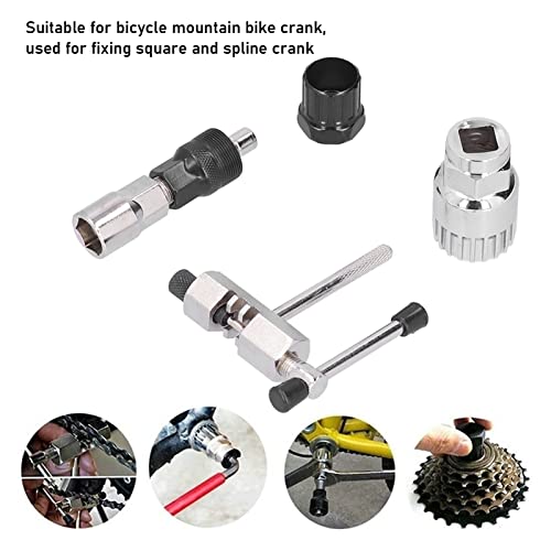 EVTSCAN Conjunto de ferramentas de reparo de bicicleta, kit extrator de manivela de bicicleta, remov