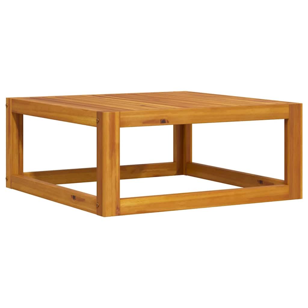 Tavolino da Giardino 68x68x29 cm Legno Massello Acacia | Struttura bassa a doghe ideale per terrazzo, patio o bordo piscina, adatta a servire bevande e snack all'aperto.