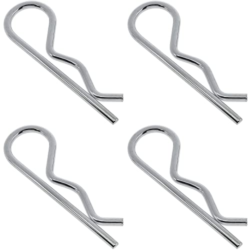 Aylifu 4 Pieces R Clip Fixed Opening Pin; Spring Fixed Steel Wire Hair Clip ;Heavy Duty Fixed Spring Hook Opening Pin M5X100Mm #TOP7