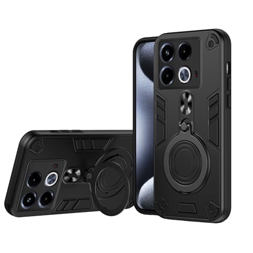 Coque Infinix Note 40 4G antichoc rigide noire avec béquille