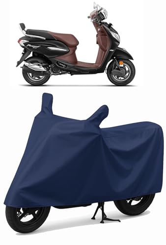 Image of Shield Heavy Duty Scooty Cover for Hero Pleasure | All-Season, Tear-Proof Fabric | with Side Mirror Pocket & Buckle Belt | Hero Pleasure Scooty Cover