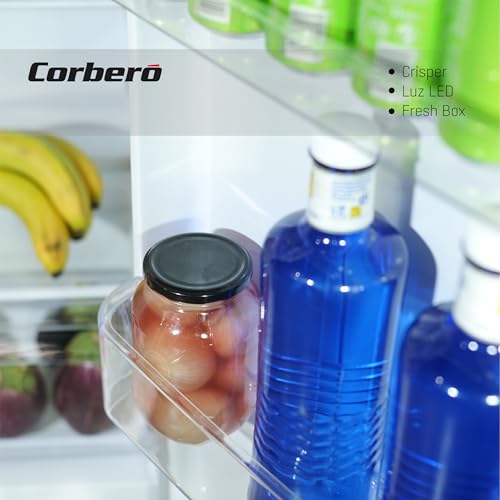 Miniatura 6 de Corberó - Frigorífico 2p Estático Cf2ph14321x 206l Luz Interior Crisper Balcones Ajustables Estantes Cristal 40 Db Inox