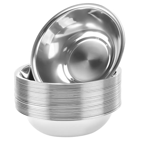 Set de 30 tazones de acero inoxidable 6.3 pulgadas miniatura 1