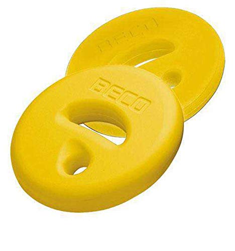 BECO AquaDisc SZ Aqua Training Trainingsscheiben Aqua Hanteln Paar gelb