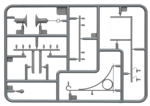 MiniArt 35529 1:35 Telegraphenmasten Metall - originalgetreue Nachbildung, Modellbau, Plastik Bausatz, Basteln, Hobby, Kleben, Modellbausatz, Zusammenbauen, unlackiert, Grau
