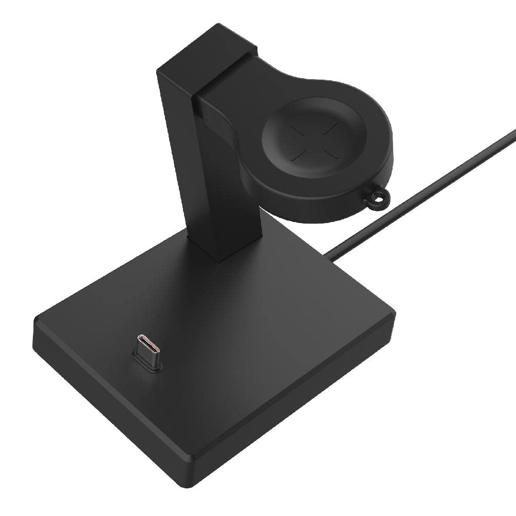KOCOME Detachable Charging Base Compatible with GT2 PRO/GT3/Watch 3/3 Pro 2-in-1 Watch Earphone Charger Stand Holder Power Adapter Black Compatible with GT2 PRO/GT3/Watch 3/Watch 3 Pro