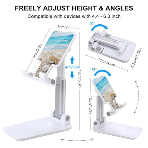 Support téléphone pliable Océan bleu réglable pour iPhone