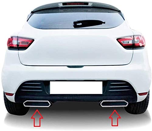 Déflecteur d'échappement chromé pour Clio IV HB ABS 2 pièces (2012-2018)