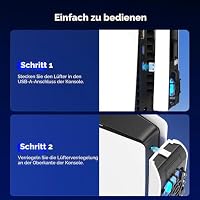 NEWDERY Lüfter für PS5 Slim Konsole, Nicht für die PS5 Standardkonsole – Ansicht 7