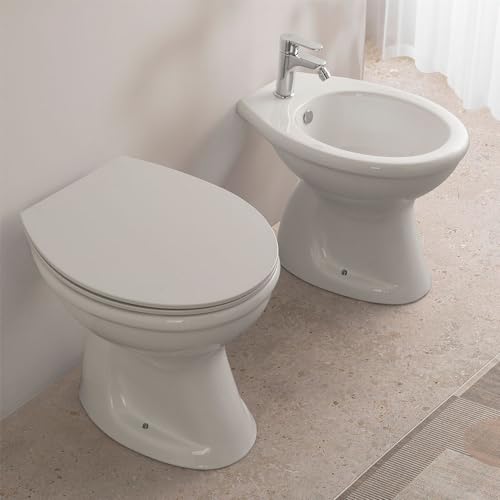 Copriwater Originale Per Vado Tradizionale Zeta, In Termoindurente Con Chiusura Soft-Close E Sgancio Rapido - 4