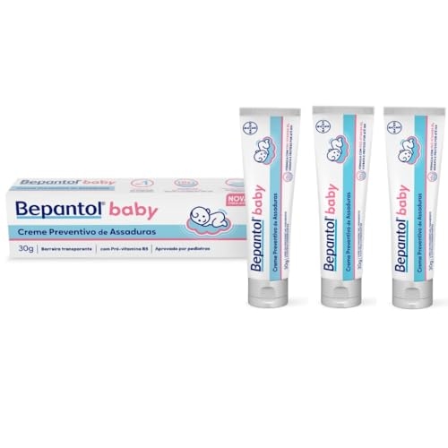 Bepantol Baby Kit Pomada Assadura Bebe, 3 Unidades de 30g, Prevenção de Assaduras e Hidrat...