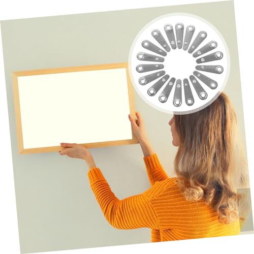 Image of Mipcase Sturdy Iron Material Photo Frame Hardware Picture Frame Backing Plate Buckle for Quick Fixing