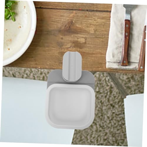 Set 2 Pzas Mini Bote de Basura con Clip Rotativo Blanco miniatura 2