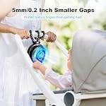 Ventilateur portable mini PaPaFboy, ventilateur rechargeable petit clip pour poussette, trépied flexible détachable à 3 vitesses, rotation à 360° pour refroidissement de siège auto, lit de bébé, tapis roulant, essentiels de voyage