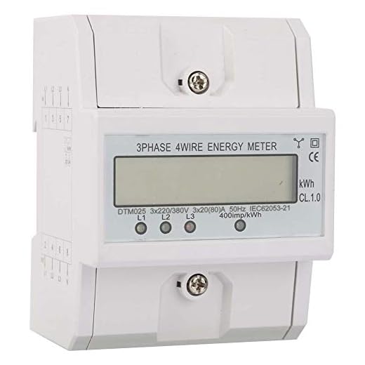 3 fas 4P LCD energimätare digital elektrisk effektmätare 220/380V 20-80A