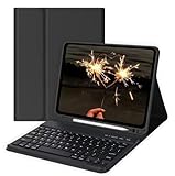 Keyboard Case for iPad mini 5/4/3/2/1 (7.9-Inch, 2019/2015/2014/2013/2012 Model) with Keyboard-Backlit Detachable, Folio Cover with Pencil Holder with Auto Sleep/Wake Function Black