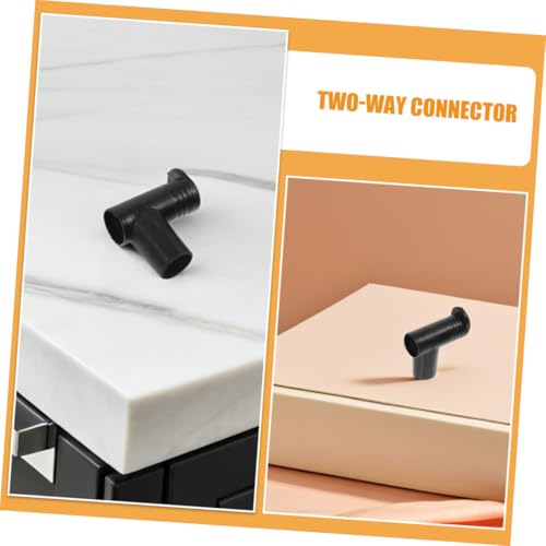 Conector de tendedero de plástico PRETYZOOM junta de poste para varillas 4 piezas 8
