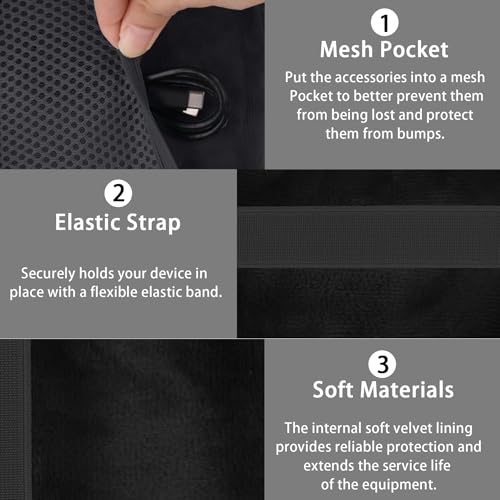 Image of for Bose New SoundLink Micro 2nd Gen Portable Bluetooth Speaker Hard Protective Case, Portable Travel Case with Carabiner (Black) - co2CREA