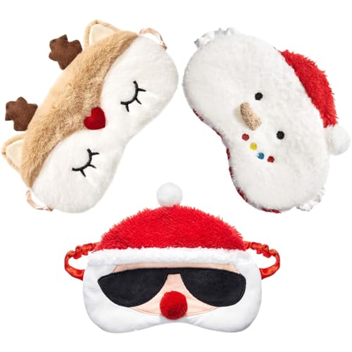Schlafmaske Kinder, Weihnachten Rentier Augenmaske, Schlafmaske Lustig, Für Kinder, Jungen, Mädchen, zum Schlafen, Mittagspause, Reisen,...