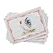 Maison d' Hermine Campagne 100% Cotton Set of 4 PlaceMats 13 Inch by 19 Inch