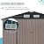 Verano Garden 8'x6' Outdoor Storage Shed, Galvanized Metal Steel Garden Shed,Double Door W/Lock, Bike Storage for Backyard, Patio, Lawn(96.65"x63.39"x77.17")
