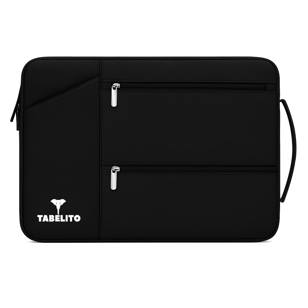 Tabelito® Hybrid Polyester Laptop Bag Sleeve Case Cover Pouch for 15.6 inches 39cm Laptops Apple/Dell/Lenovo/ASUS/Hp/Mi/MacBook/Ultrabook/Thinkpad/Ideapad/Surfacepro for Men & women/waterproof (Black) Tabelito® Hybrid Polyester Laptop Bag Sleeve Case Cover Pouch for 15.6 inches 39cm Laptops Apple/Dell/Lenovo/ASUS/Hp/Mi/MacBook/Ultrabook/Thinkpad/Ideapad/Surfacepro for Men & women/waterproof (Black)