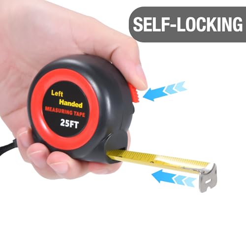 Cinta métrica para zurdos 25 ft con bloqueo automático miniatura 3