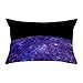 AmDxD Dekoracyjne poszewki na poduszki, 30 x 50 cm, 1 x miękkie, prostokątne poszewki na poduszki z ziemią, z poliestru, do salonu, sypialni (poliester, fioletowy, czarny)