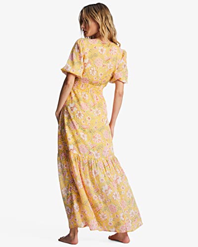 Billabong Spellbound Maxi Dress Golden Peach Xs #TOP2
