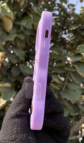 Image of MIDOS Back Cover Compatible with iPhone 16 Pro Max Soft Silicone 3D Cute Cartoon Full Protective Case for iPhone 16 Pro Max (Purple)