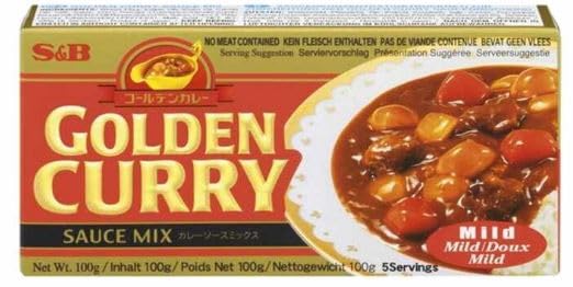 Mild - Golden Curry - Salsa de curry suave - Perfecta para tus platos asiáticos - Compatible con SandB - 92g