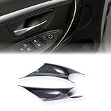 iCarPro Door Pull Cover for BMW F30 F32, Carbon Fiber, 2PCS Kit