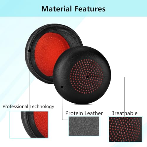 Almohadillas para auriculares Voyager 4320 UC compatibles con Plantronics Voyager 4310 UC/4320 UC/Voyager Focus UC B825/Focus 2 UC B835/Poly Blackwire 5220/5210/5200/7225 miniatura 3