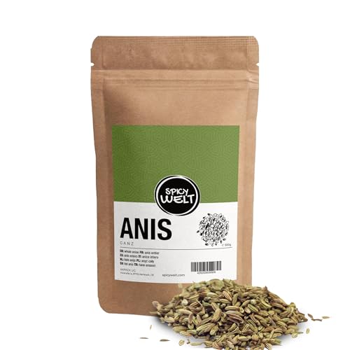 Spicy Welt Semillas de Anís Enteras (500g) - Anís Verde en Grano Matalahúva – para Repostería, Infusiones y Panadería | Dulces, Aromáticas y Fragantes | 100% Natural & Sin Aditivos