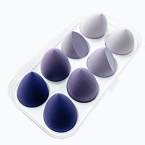 YOSUNL 8 PCS Dry and Wet Use Makeup Sponge Set, Beauty Blender,Makeup Sponges for Liquid,Powder, Cream, Multi- Makeup Egg Set Makeup Sponges With Gift Box
