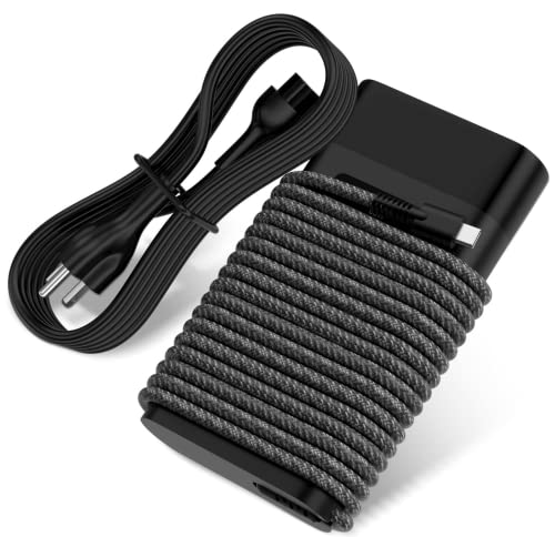 Hp-Usb-C-Laptop-Charger 65W 45W Yenyoh Slim Usb C Charger For Hp X360 Envy Spectre Zbook Chromebook Elitebook Probook Pavilion Type C Fast Charge Tablet Laptop Chargers Adapters Travel Long Nylon Cord #TOP21