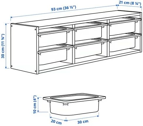 Wall Mounted Storage Shelf with 6 Mesh Baskets, Light Pine Wood Frame, Space-Saving Organizer for Entryway, Bedroom, Kitchen or Living Room, Dark Gray, 36.63 x 8.25 x 11.75 Inches