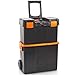 Price comparison product image VonHaus Tool Box on Wheels - Wheeled Tool Box with Stackable Boxes for Easy Organisation - 3-Pack Secure Rolling Storage Boxes, Lockable Cover and Removable Tray with Wheels